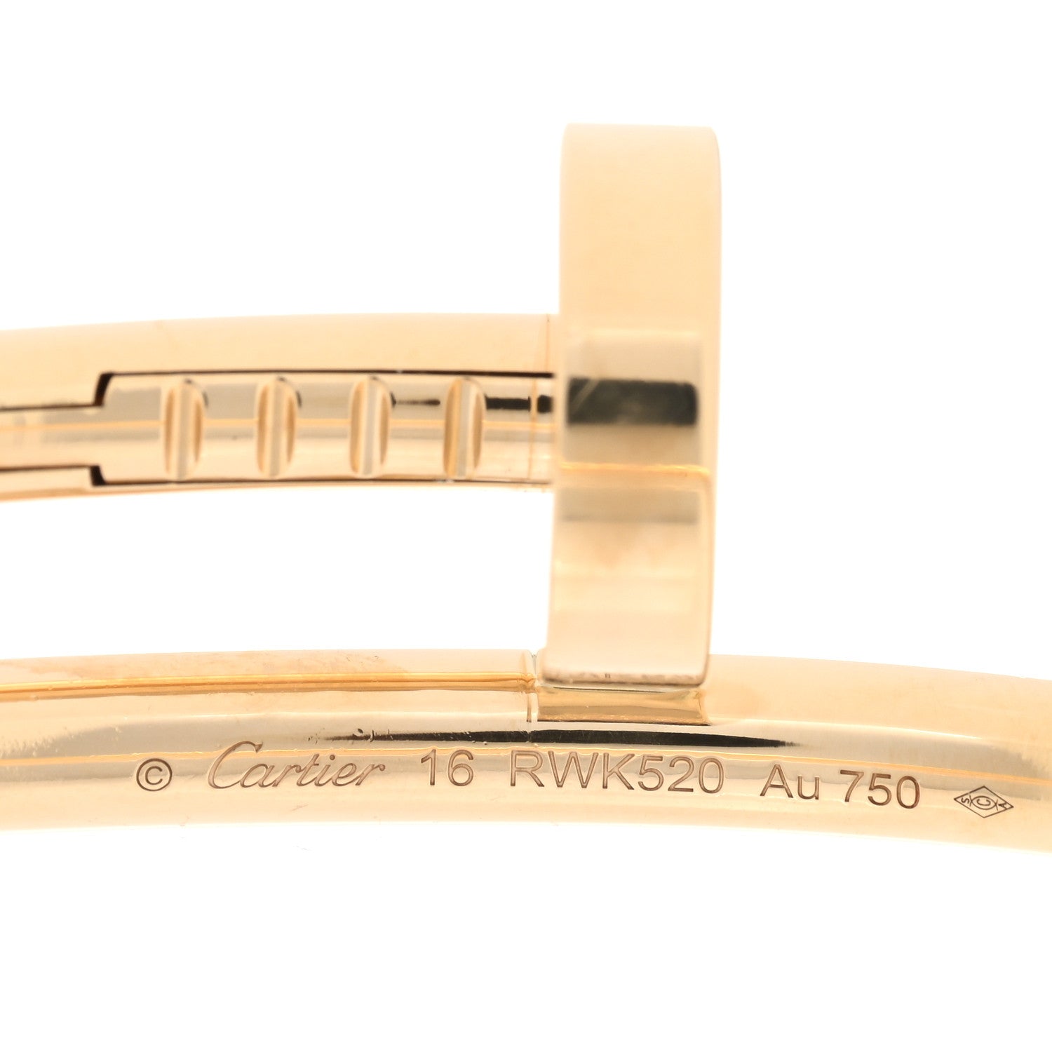 Cartier 18K Yellow Gold Juste Un Clou Bracelet 16 3 of 4