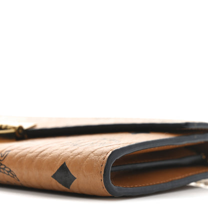 MCM Visetos Large Patricia Wallet On Chain Cognac 8 of 8