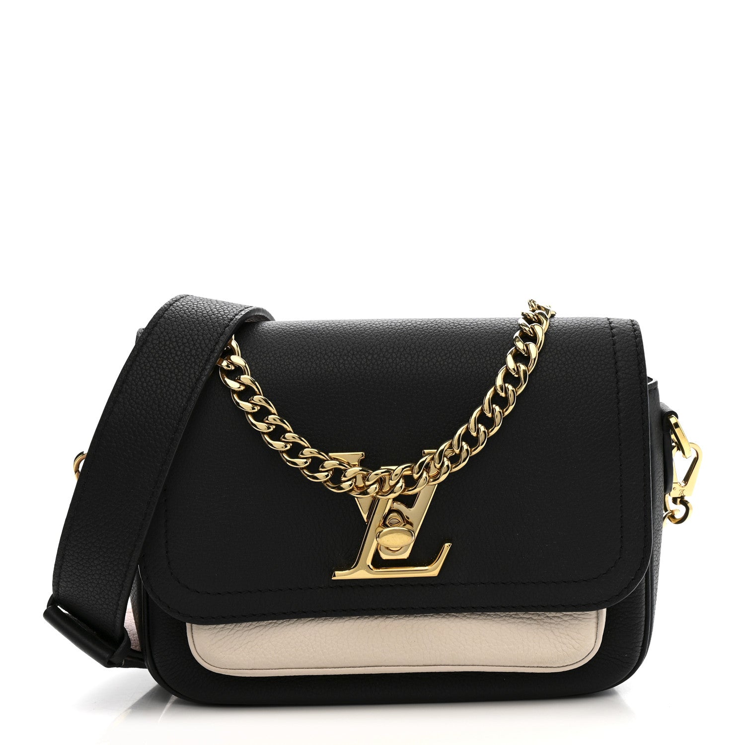 Louis Vuitton Grained Calfskin Lockme Tender Black 1 of 11