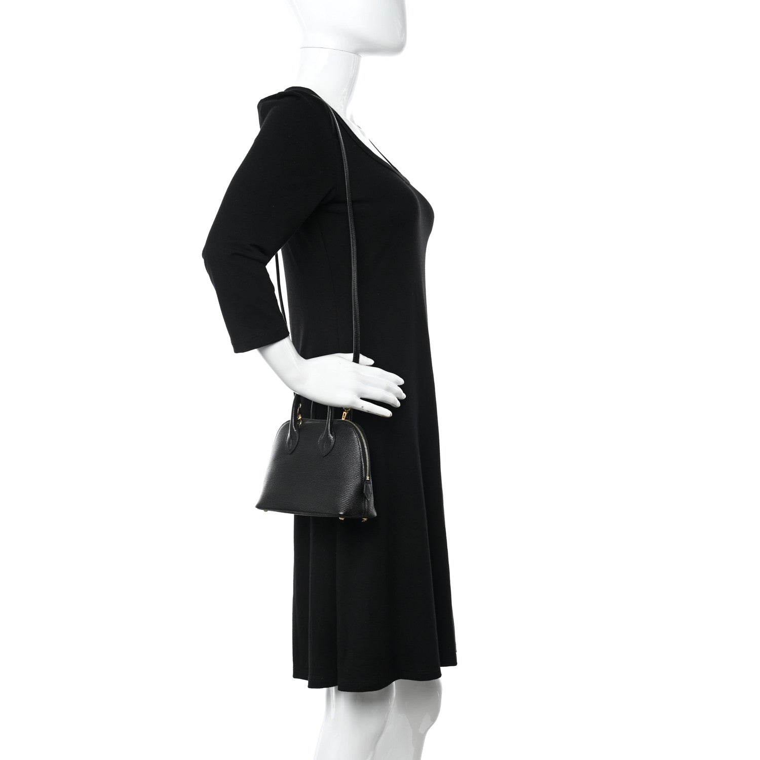 Hermes Chevre Mysore Mini 1923 Bolide Black 2 of 11