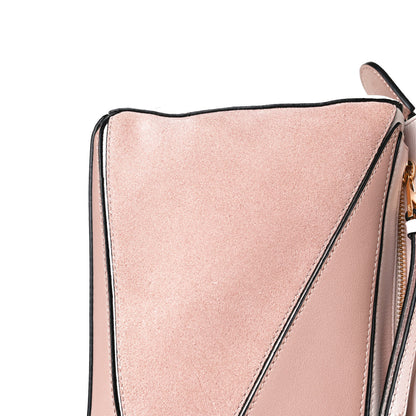 Loewe Calfskin Suede Small Puzzle Bag Blush 11 of 13