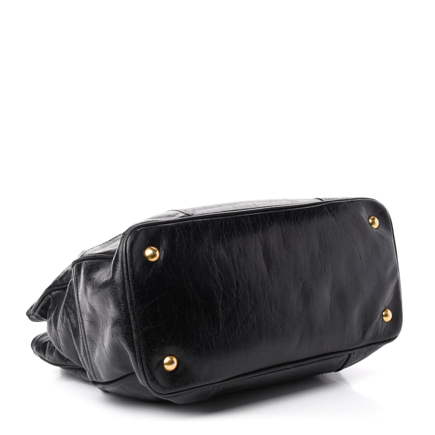 Glace Calfskin Tote Black