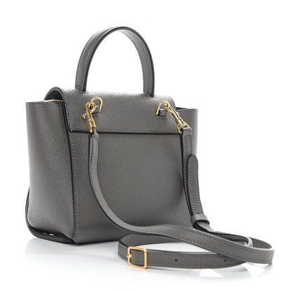 Celine Grained Calfskin Pico Belt Bag Grey 2 of 9