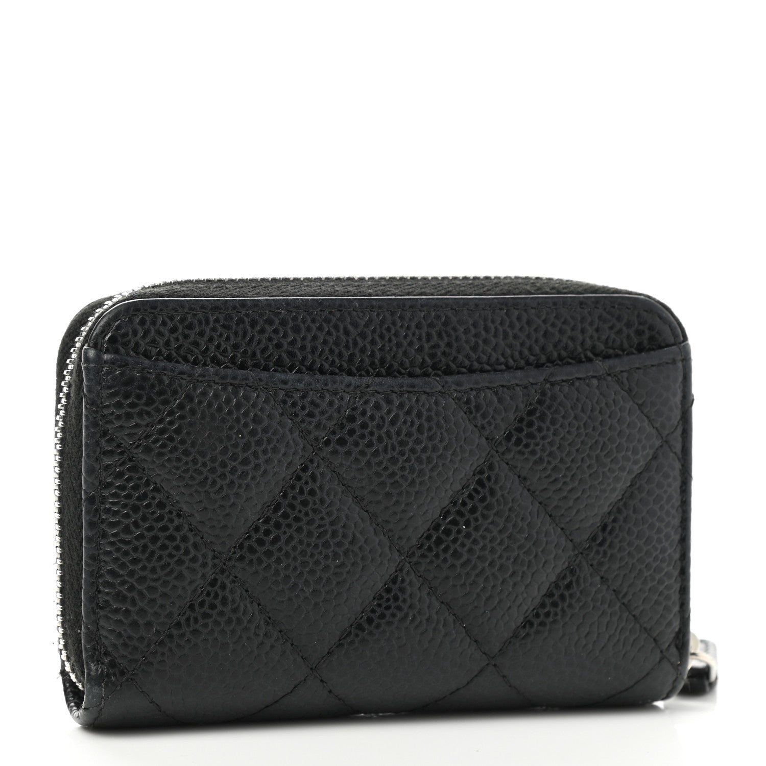 Chanel Caviar Quilted Classic Zipped Coin Purse Black 2 of 8