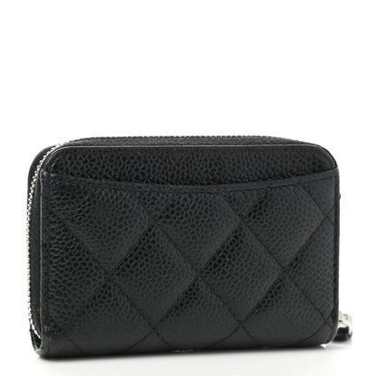 Chanel Caviar Quilted Classic Zipped Coin Purse Black 2 of 8