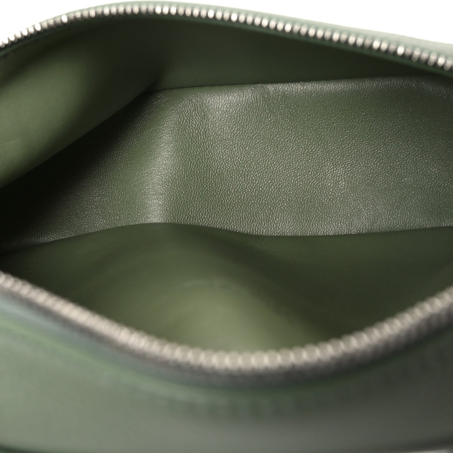 Grained Calfskin L19 Extra Pocket Pouch Sage Brush Leaves