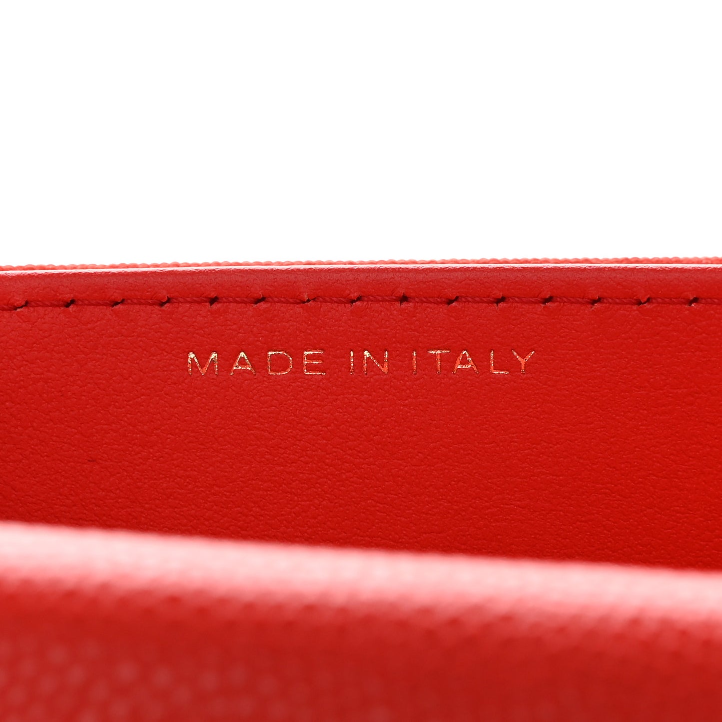 Caviar Quilted Compact Flap Wallet Red
