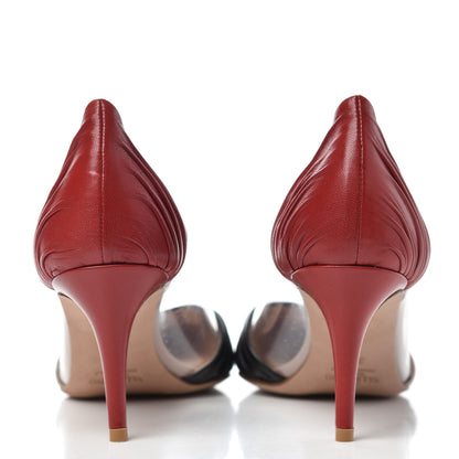 Valentino Garavani Ruched Lambskin PVC B-Drape Pumps 37.5 Multicolor 7 of 10