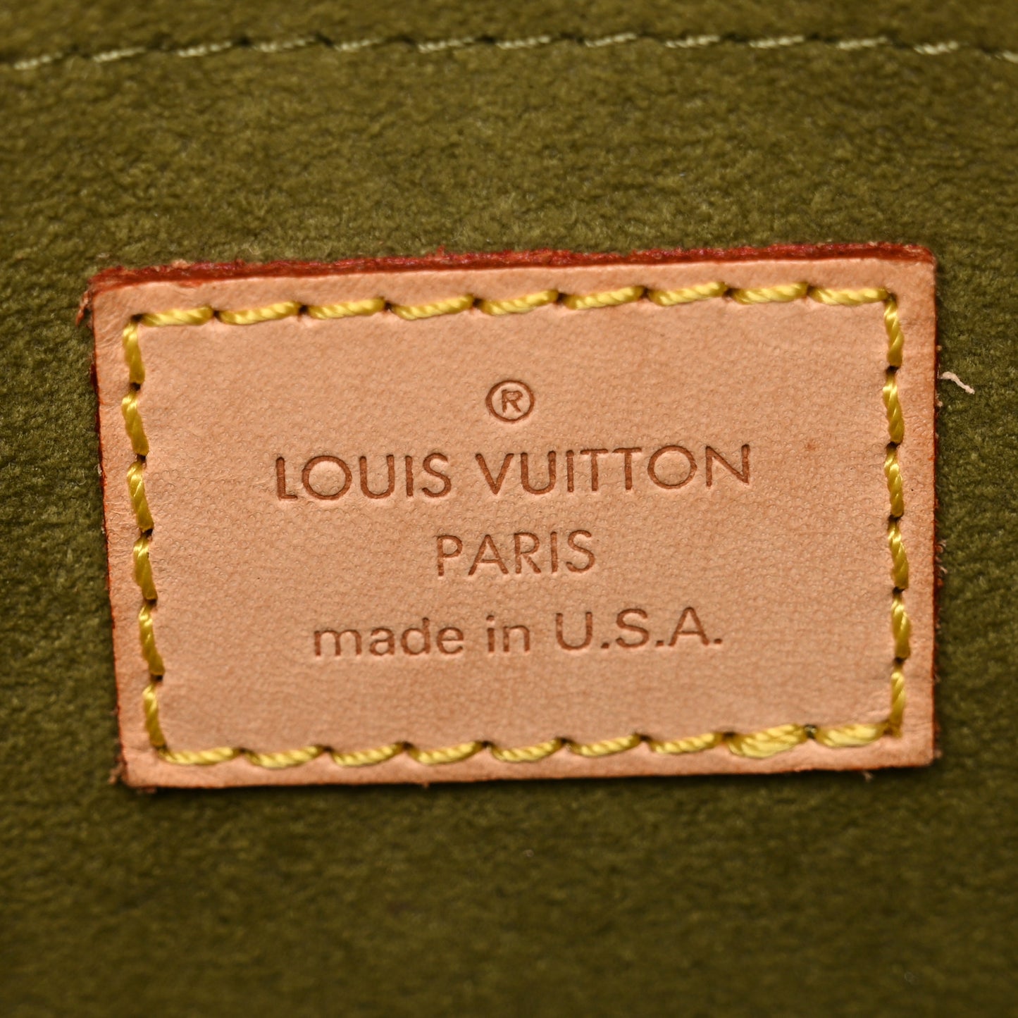 Monogram Denim Baggy PM Lichen