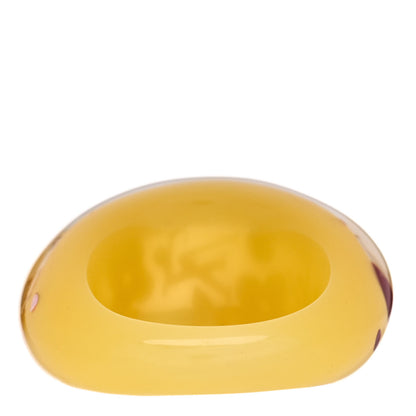 Louis Vuitton Resin Swarovski Crystal Inclusion Ring L 56 7.5 Yellow 4 of 5