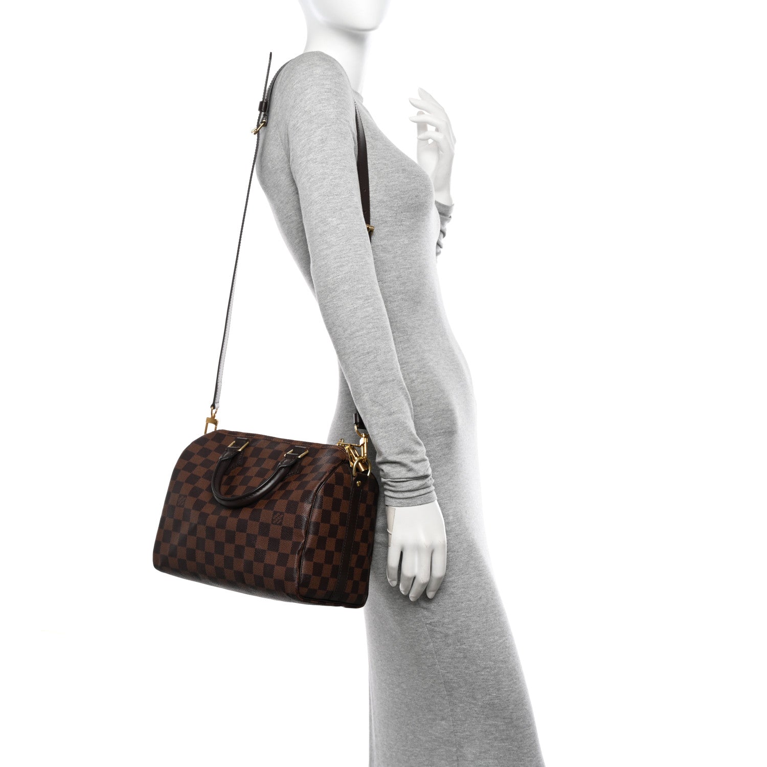 Louis Vuitton Damier Ebene Speedy Bandouliere 25 2 of 12