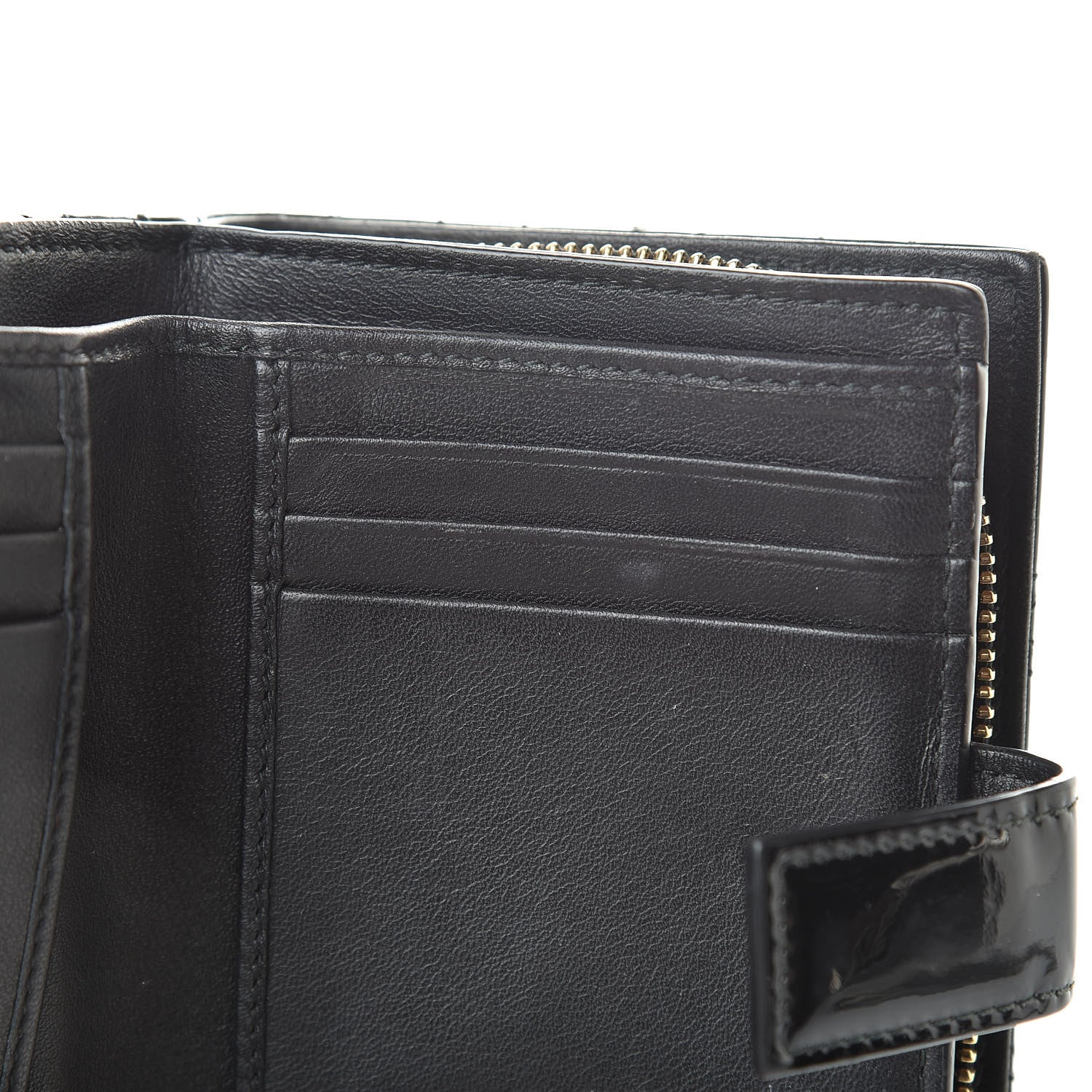 Christian Dior Patent Cannage Lady Dior Eden Wallet Black 10 of 10