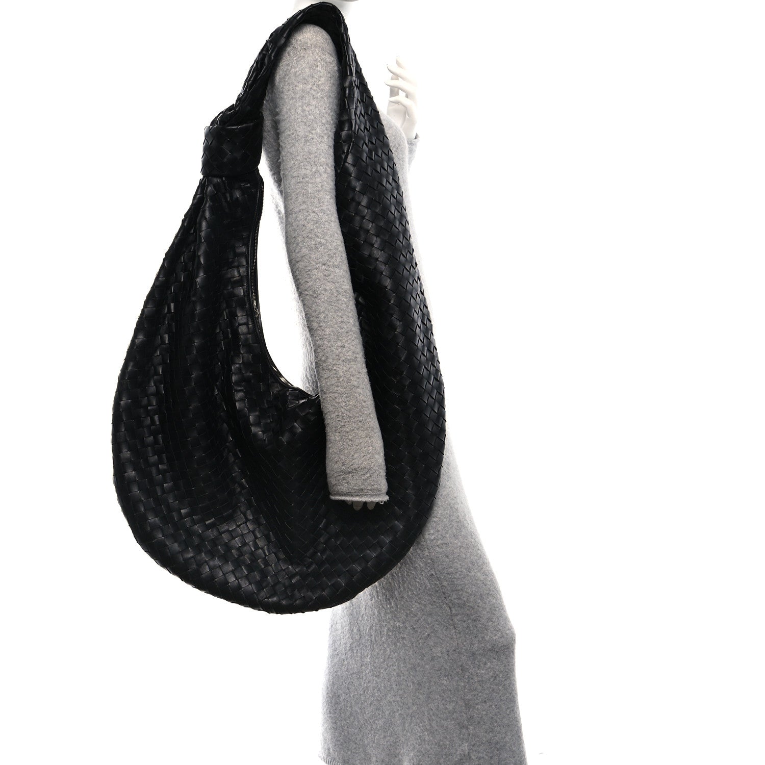 Bottega Veneta Nappa Intrecciato Maxi Jodie Black 2 of 9