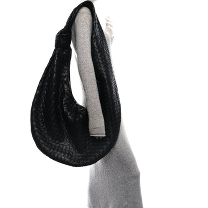 Bottega Veneta Nappa Intrecciato Maxi Jodie Black 2 of 9
