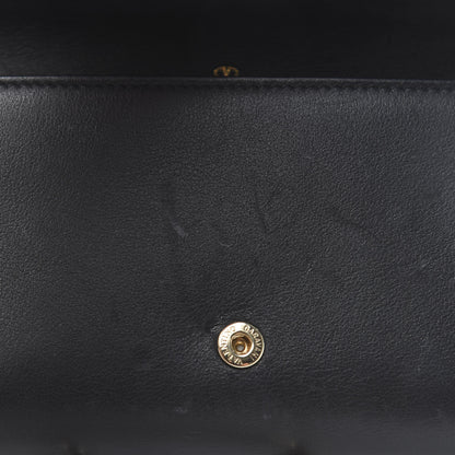 Valentino Garavani Vitello Rockstud Flap Wallet on Chain Black 9 of 10