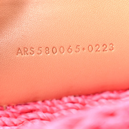 Saint Laurent Raffia Medium Monogram Kate Satchel Pink Glow 7 of 10