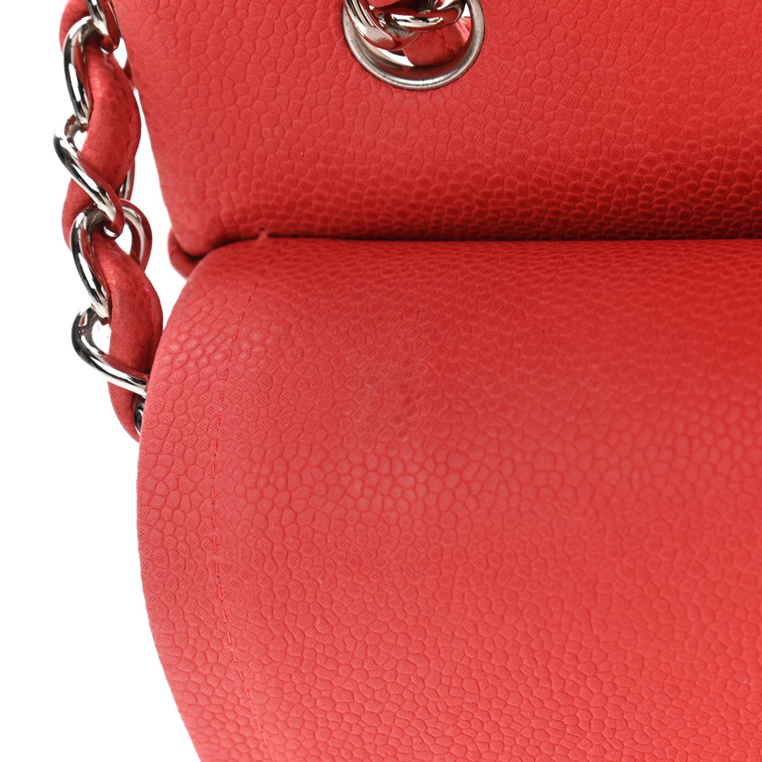 Chanel Iridescent Caviar Quilted Maxi Double Flap Dark Pink 11 of 12