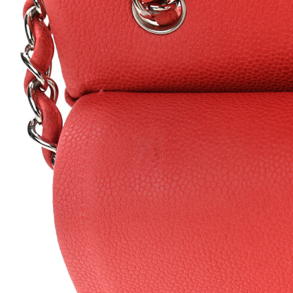 Chanel Iridescent Caviar Quilted Maxi Double Flap Dark Pink 11 of 12