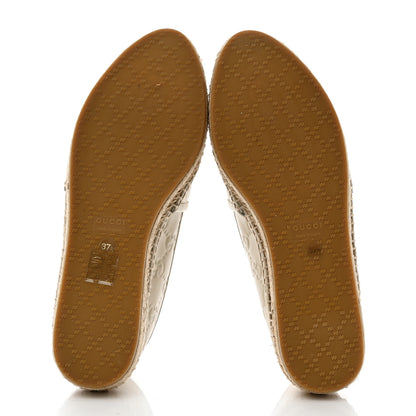 Gucci Guccissima Signature Espadrilles 37.5 Mystic White 5 of 9