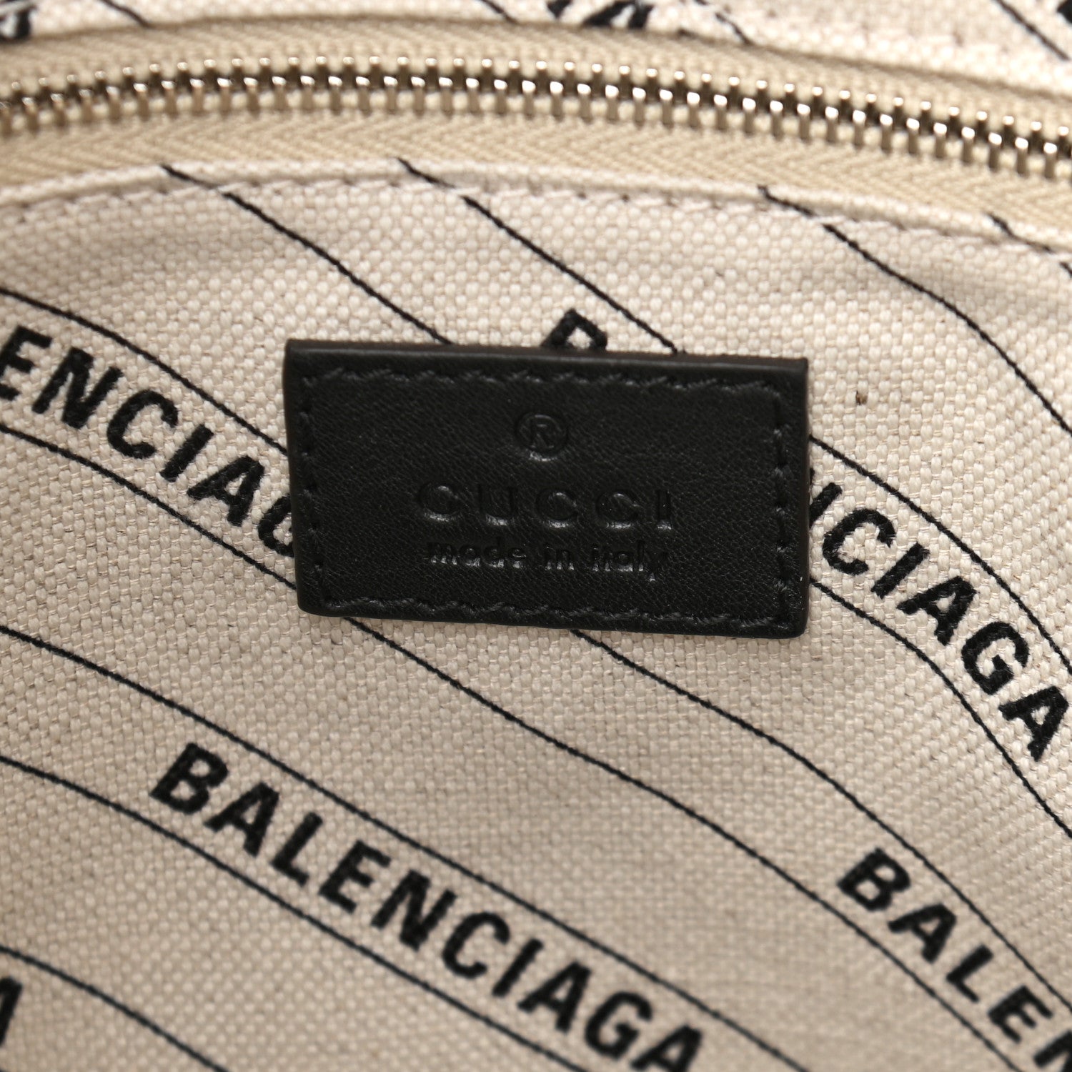 Balenciaga X GUCCI GG Supreme Monogram Neo Classic Silver Hardware City Beige Ebony 6 of 9