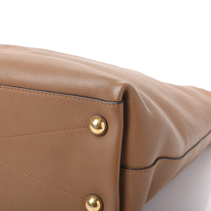 Louis Vuitton Veau Soie Calfskin Parnassea Bagatelle Hobo Hazelnut 6 of 13