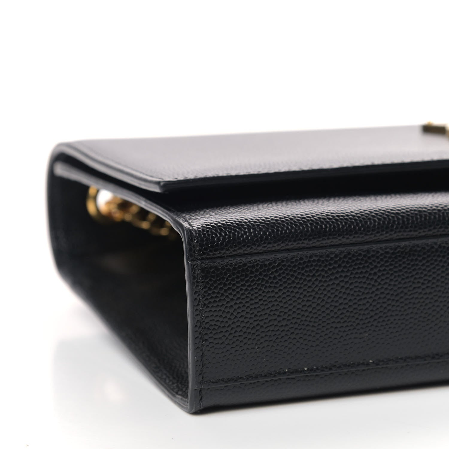 Saint Laurent Grain De Poudre Medium Classic Monogram Kate Satchel Black 9 of 10