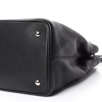 Prada Vitello Daino Tote Black 7 of 10