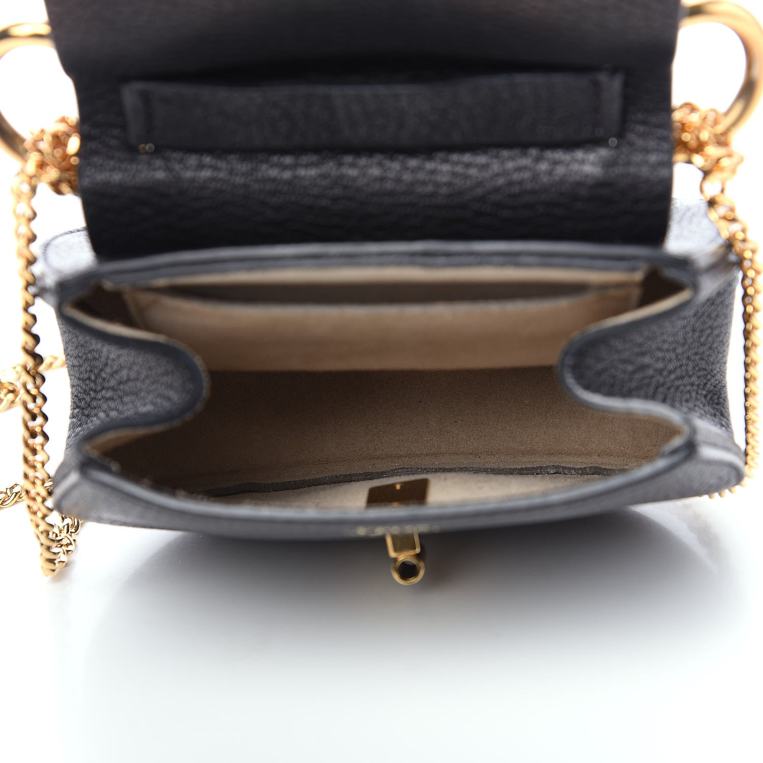 Chloe Grained Lambskin Nano Drew Shoulder Bag Black 4 of 8
