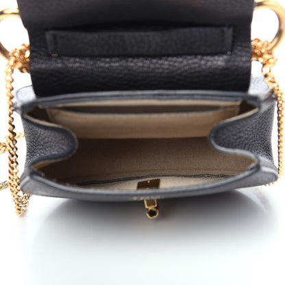 Chloe Grained Lambskin Nano Drew Shoulder Bag Black 4 of 8