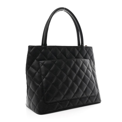 Chanel Caviar Quilted Medallion Tote Black 2 of 9