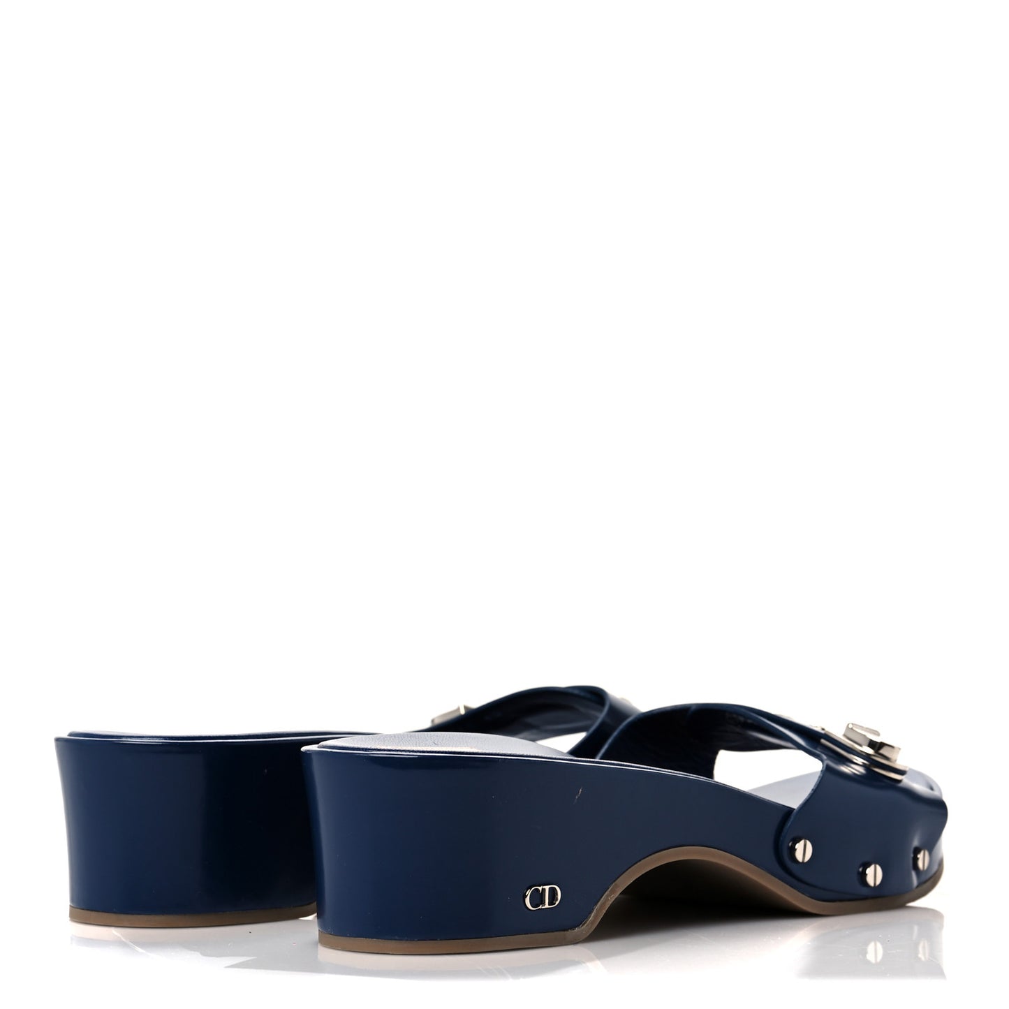 Smooth Calfskin Clog 40 Blue