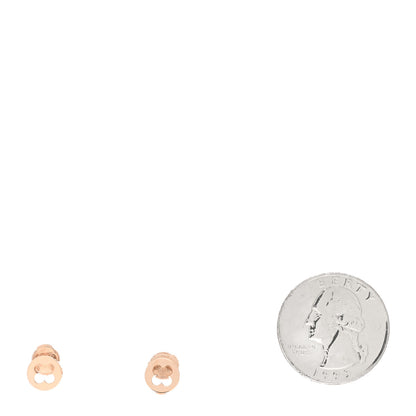 Louis Vuitton 18K Pink Gold Empreinte Ear Studs Earrings 2 of 4