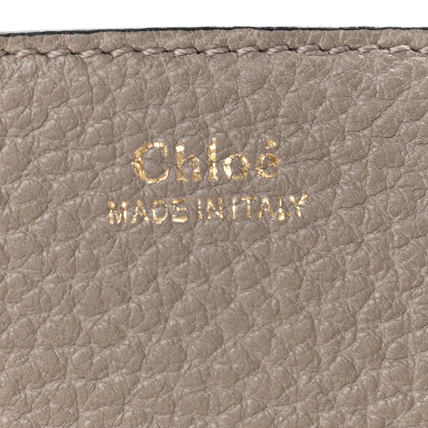 Grained Lambskin Drew Shoulder Bag Motty Grey