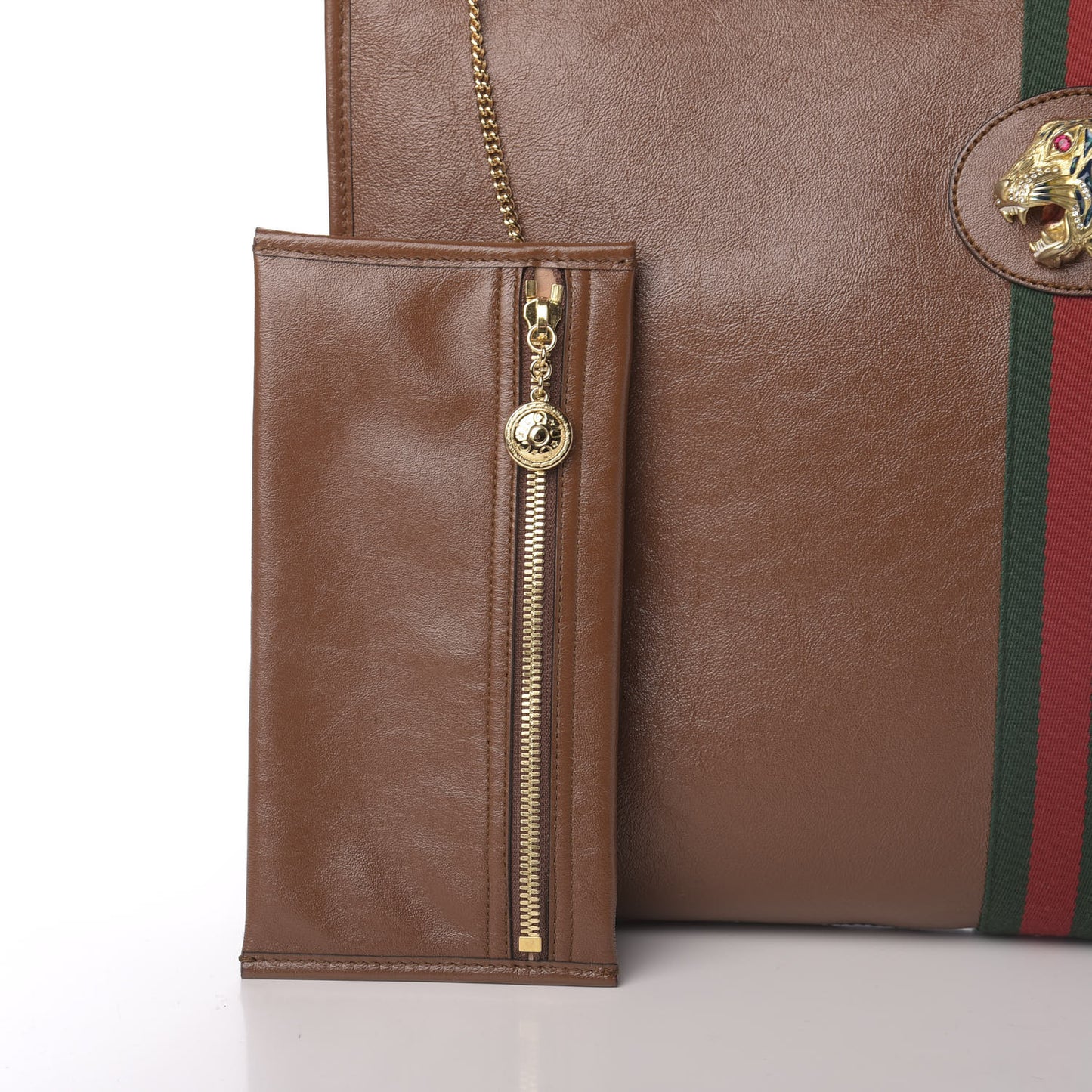 Calfskin Large Rajah Chain Tote Cuir