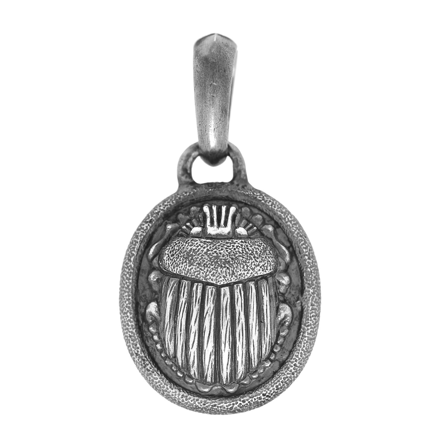 Sterling Silver Petrvs Scarab Amulet Enhancer Pendant