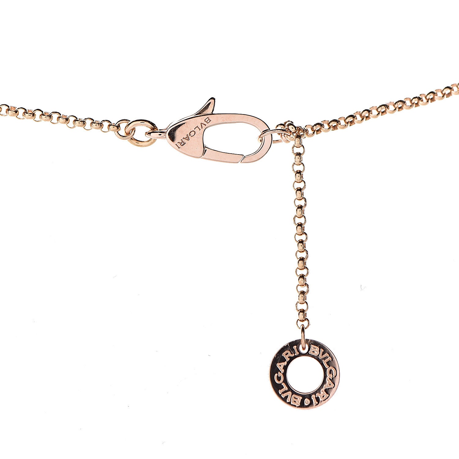Bulgari 18K Rose Gold Carnelian Cuore Heart Pendant Necklace 7 of 8
