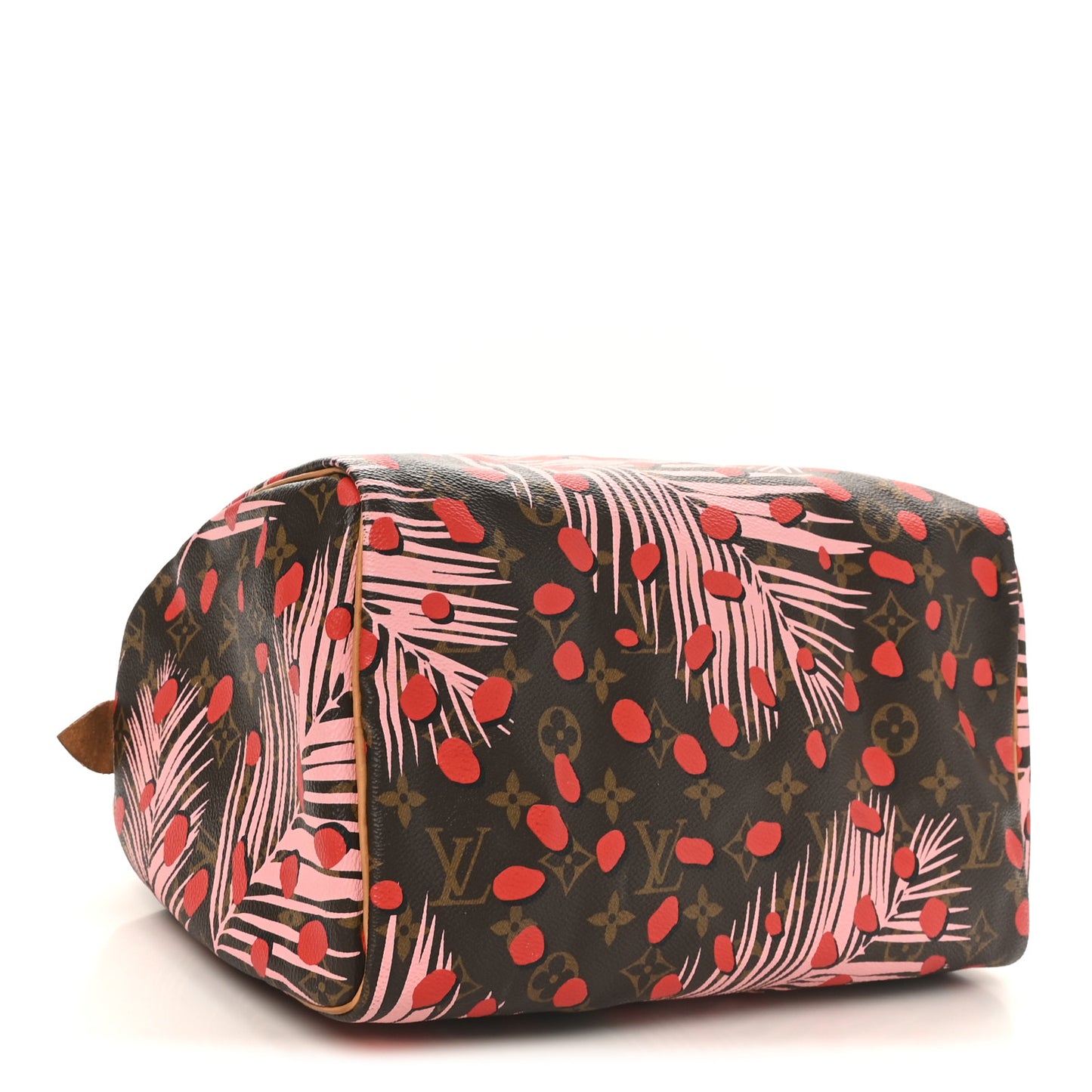 Monogram Jungle Dots Speedy 30 Sugar Pink Poppy