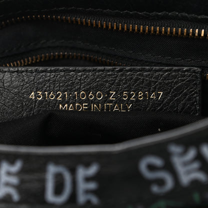 Balenciaga Agneau Graffiti All Over Classic Hardware S City Black Multicolor 7 of 11