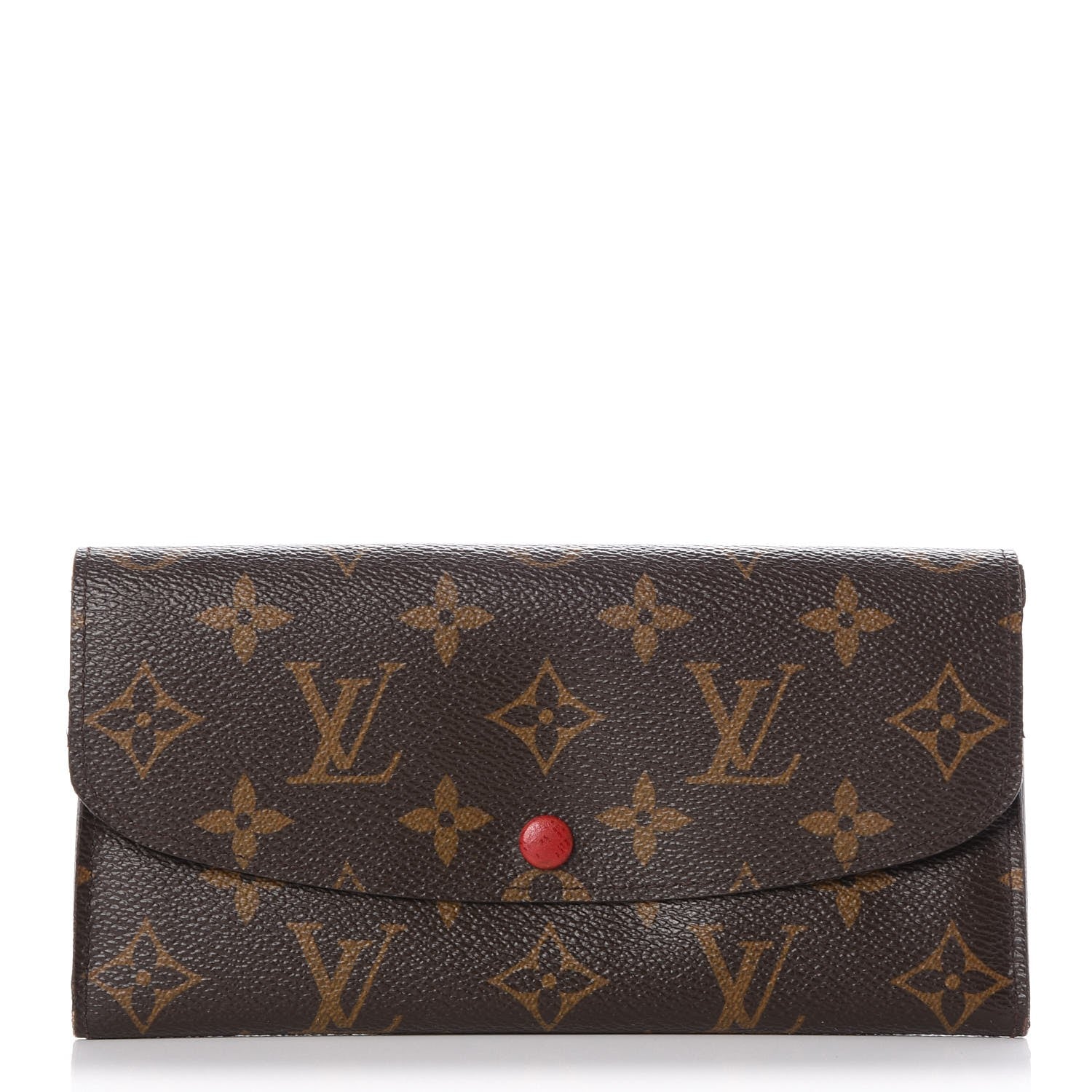 Louis Vuitton Monogram Emilie Wallet Red 1 of 11