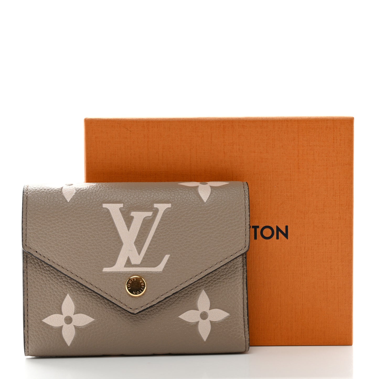 Empreinte Monogram Giant Victorine Wallet Tourterelle Creme