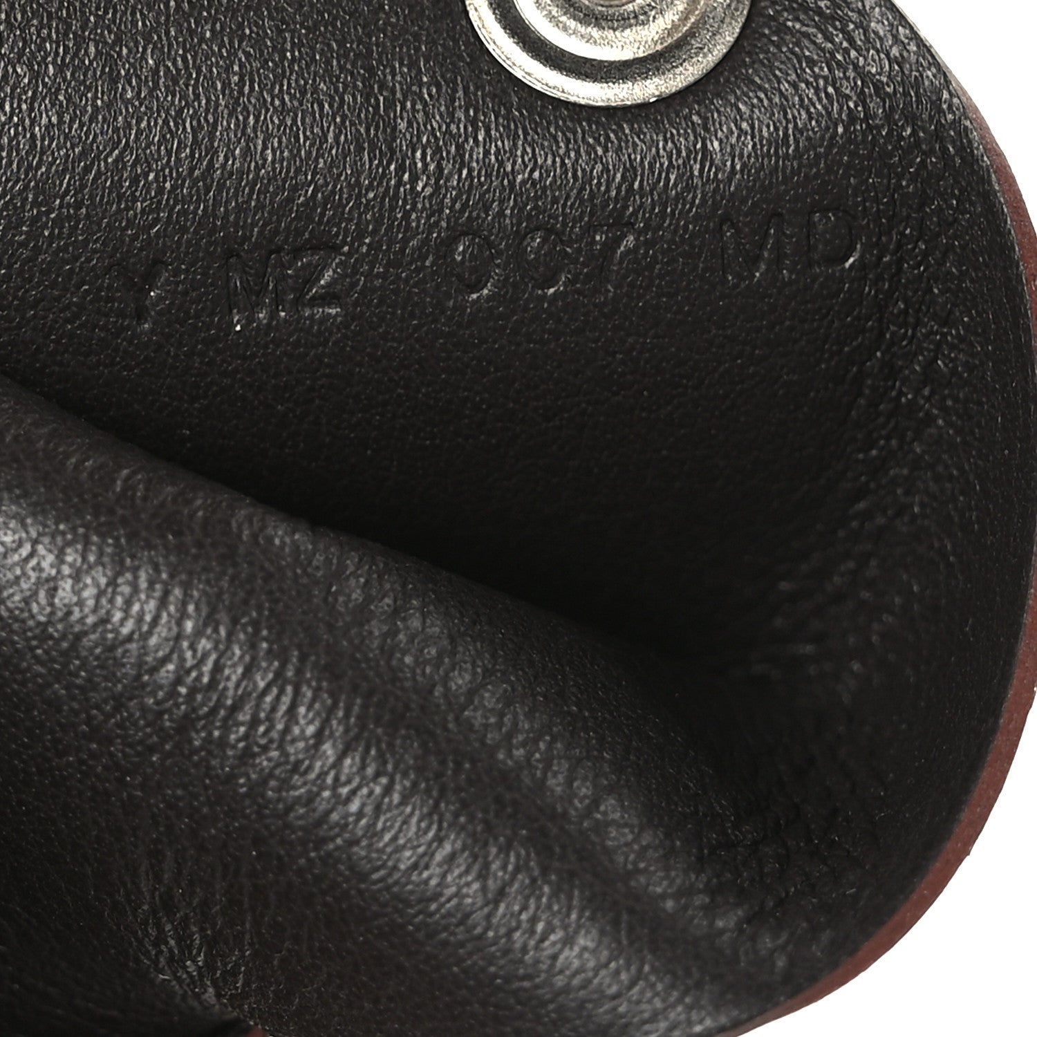 Hermes Barenia Verso Calvi Card Case Fauve Black 8 of 9