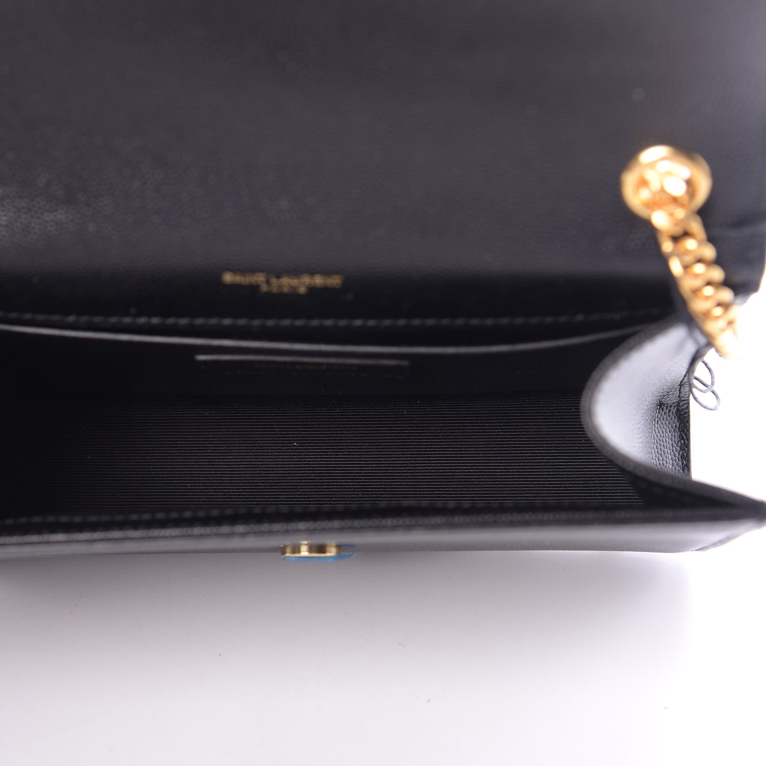 Saint Laurent Grain De Poudre Small Monogram Kate Satchel Black 5 of 11