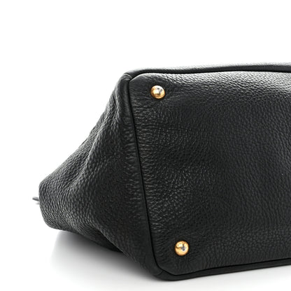 Prada Vitello Daino Tote Black 10 of 18