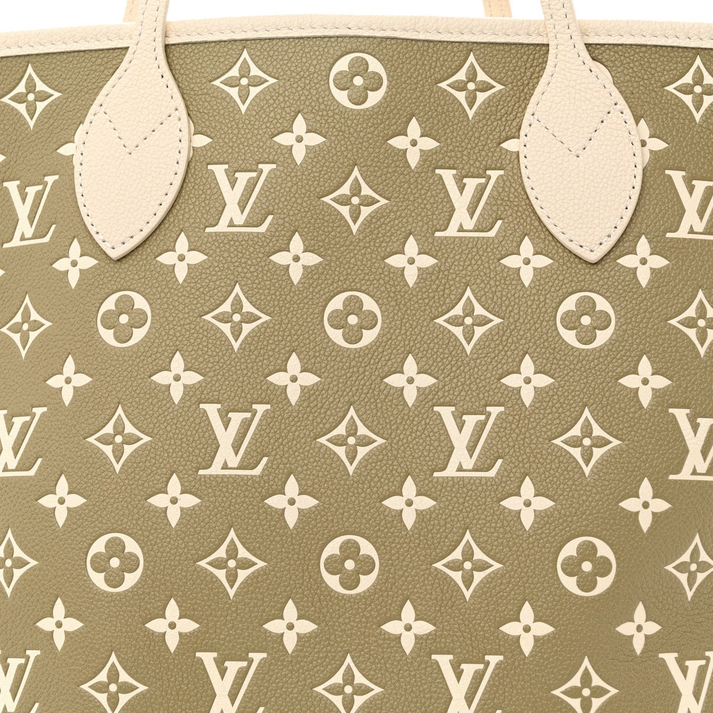 Empreinte Monogram Spring In The City Neverfull MM Kaki Beige Cream