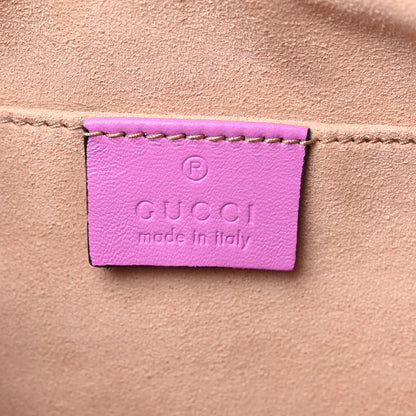 Gucci Calfskin Matelasse Small GG Marmont Chain Shoulder Bag Candy Mousse 6 of 9