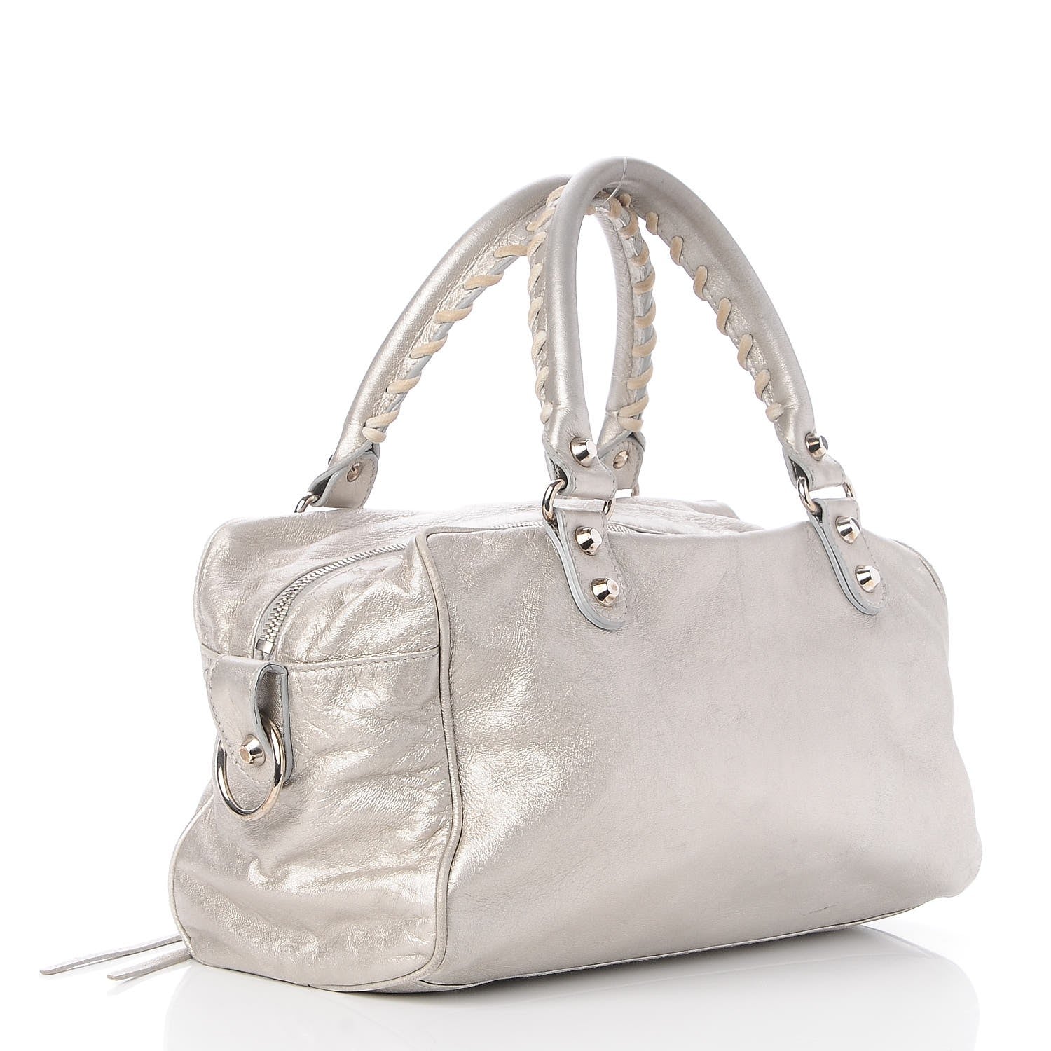 Balenciaga Agneau Classic Hardware Box Bag Silver Hardware 3 of 12