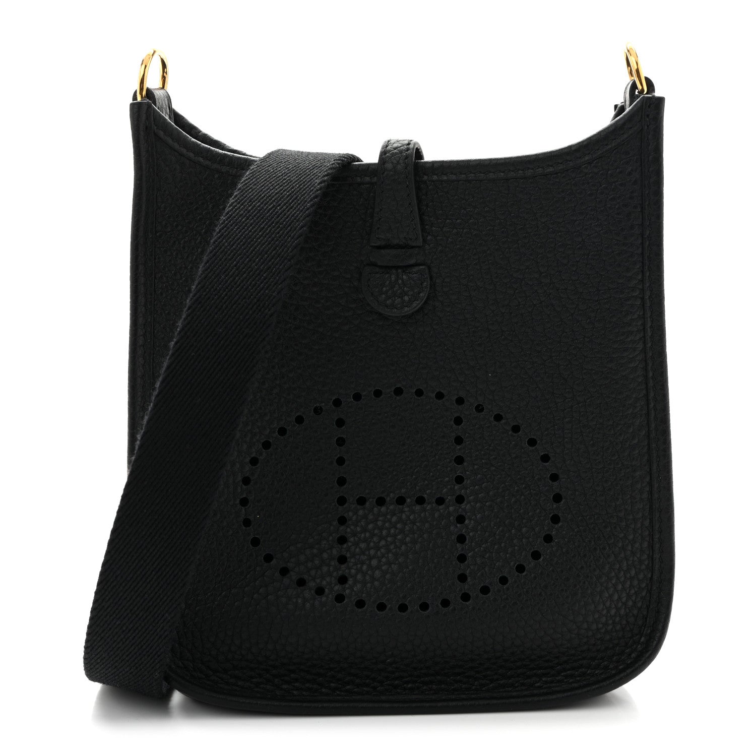Hermes Taurillon Clemence Evelyne TPM Black 1 of 10