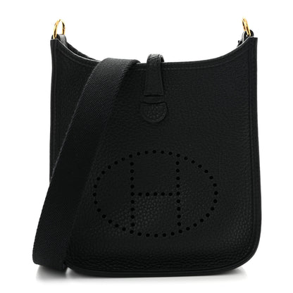 Hermes Taurillon Clemence Evelyne TPM Black 1 of 10