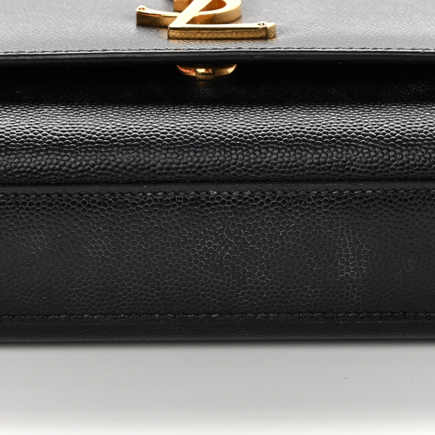 Saint Laurent Grain De Poudre Medium Classic Monogram Kate Satchel Black 11 of 14