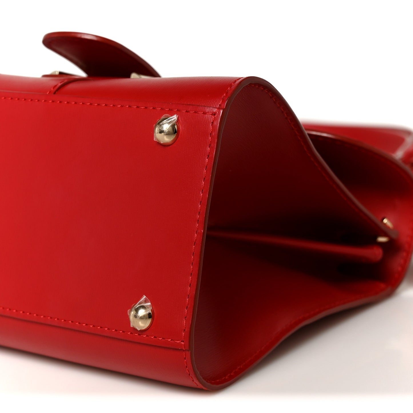 Box Calfskin Mini Brillant Satchel Red